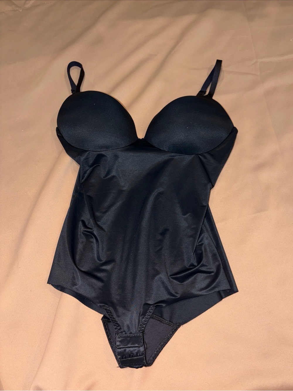 Spanx Bodysuit Assets By Spanx Black Molded Cups Shape wear Large